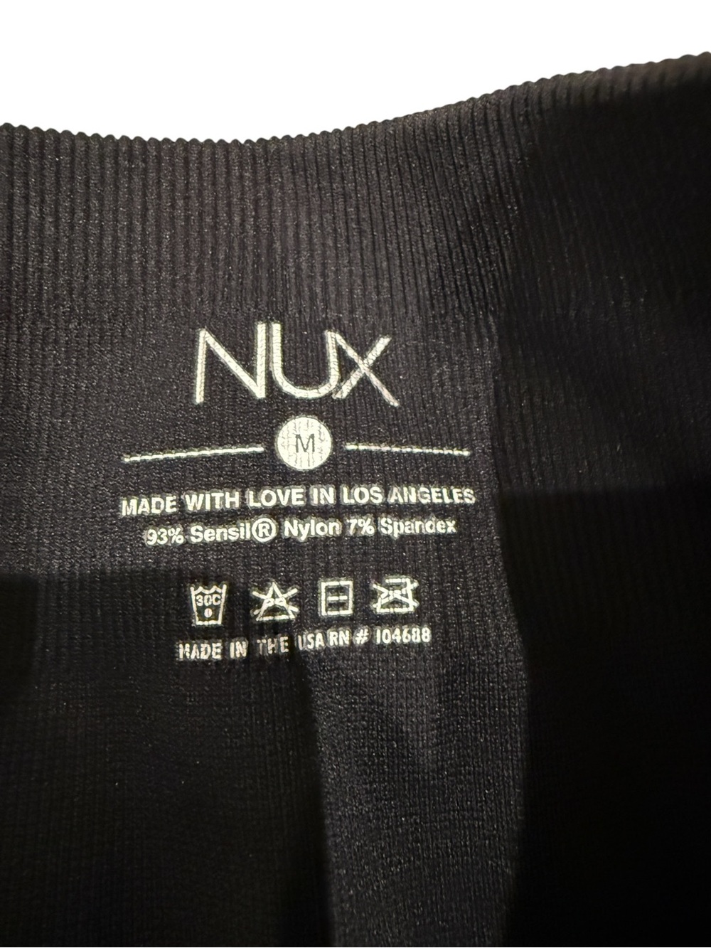 NUX Women’s Black Leggings - Picture 7 of 8